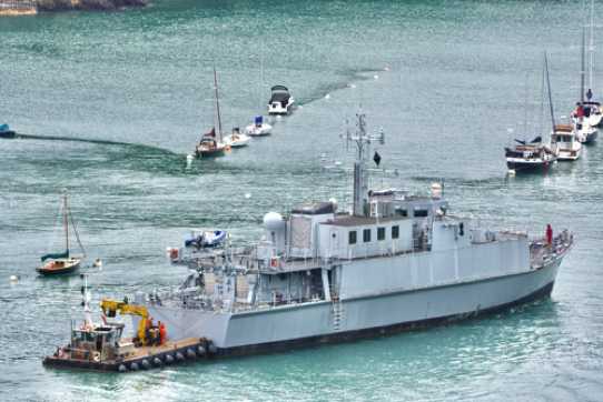 20 June 2023 - 08:27:43

-----------------------
BRNC training ship Hindostan departs Dartmouth.